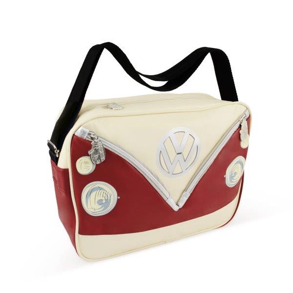 VW T1 BUS SHOULDER BAG LANDSCAPE - RED