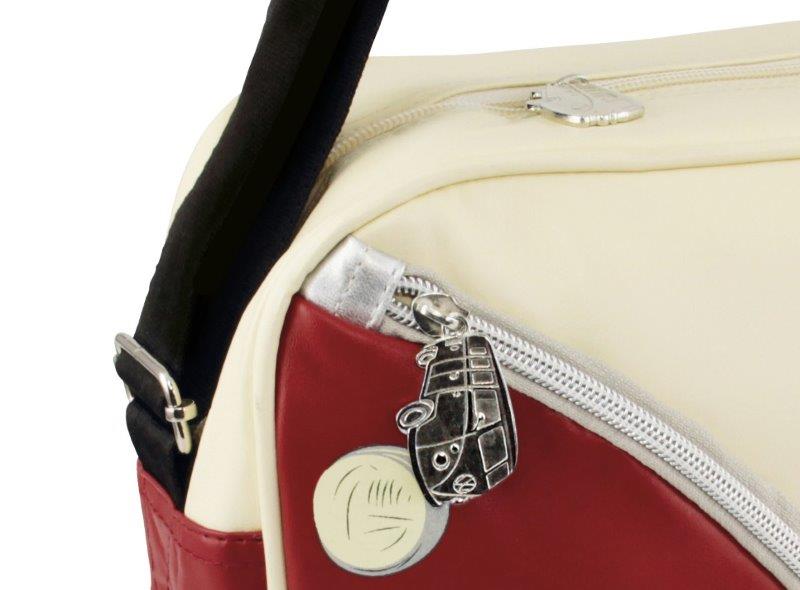 VW T1 BUS SHOULDER BAG LANDSCAPE - RED