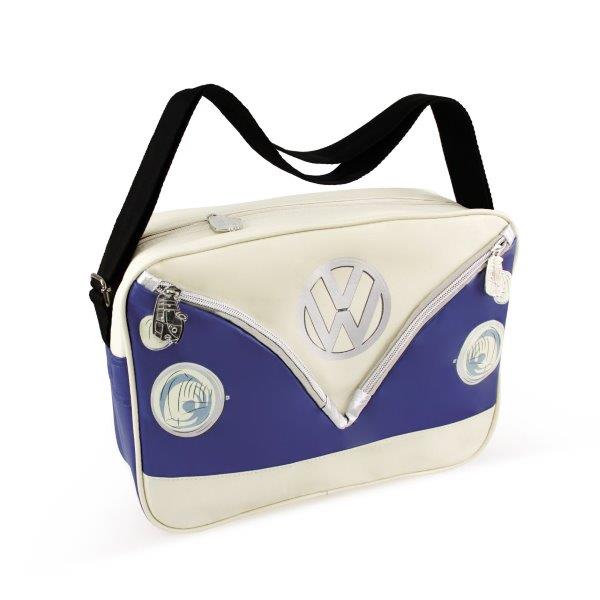 VW T1 BUS SHOULDER BAG LANDSCAPE - BLUE