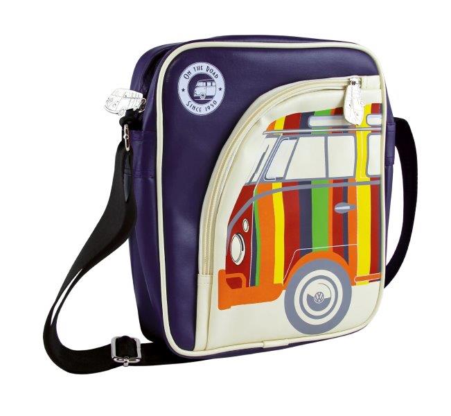 VW T1 BUS TABLET PC SHOULDER BAG PORTRAIT - STRIPES