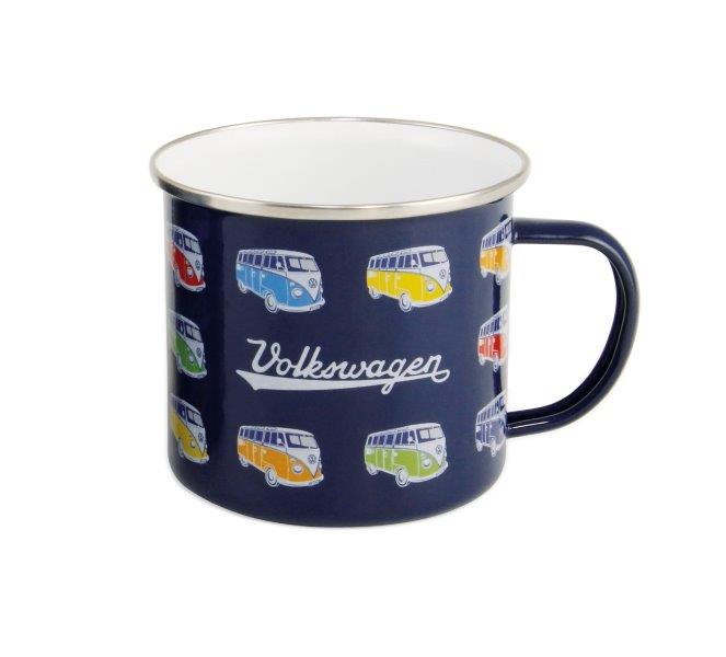VW T1 BUS ENAMEL MUG 500ml IN GIFT BOX - PARADE/BLUE