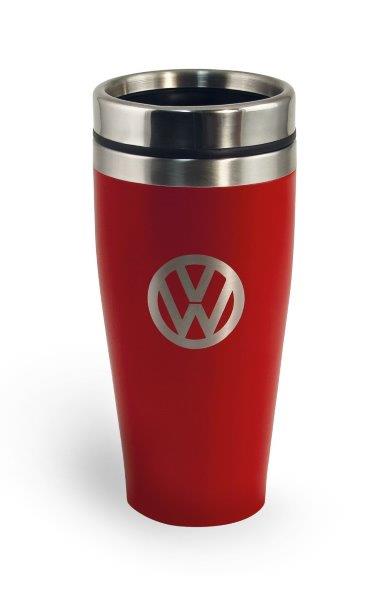 VW STAINLESS STEEL INSULATED TUMBLER, DOUBLE WALLED, 400ml RED