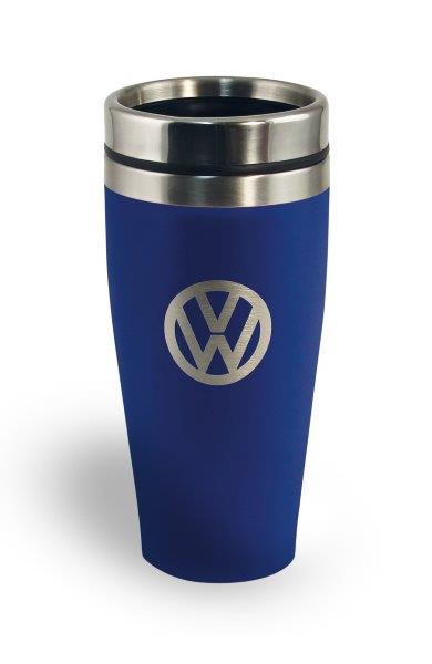 VW STAINLESS STEEL INSULATED TUMBLER, DOUBLE WALLED, 400ml BLUE