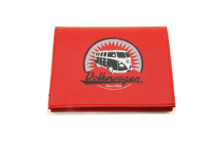 VW T1 BUS WALLET - VINTAGE LOGO/RED