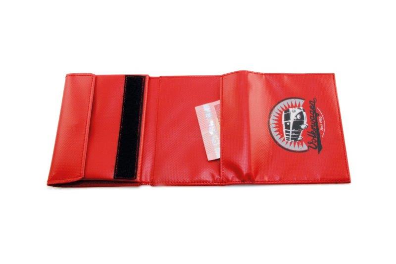 VW T1 BUS WALLET - VINTAGE LOGO/RED