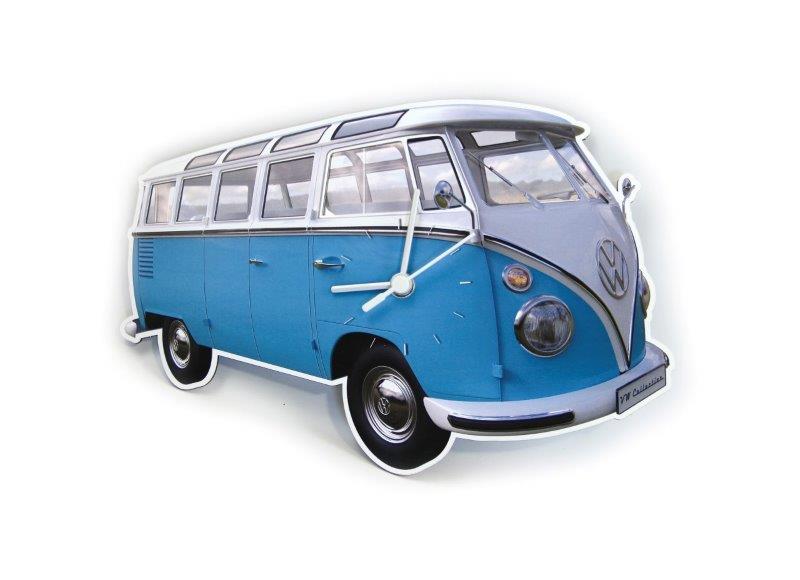 VW T1 BUS WALL CLOCK - CLASSIC BLUE
