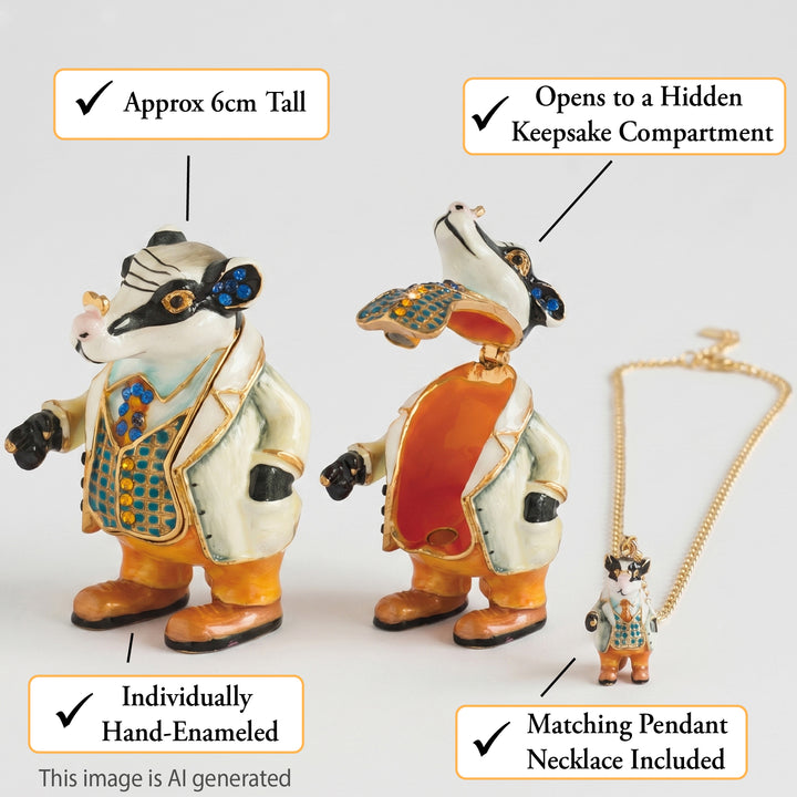 Cloisonné Collectible Wind In The Willows Badger