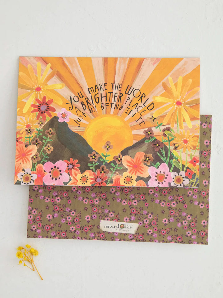 Gift Greeting Card Set - Make the World Brighter