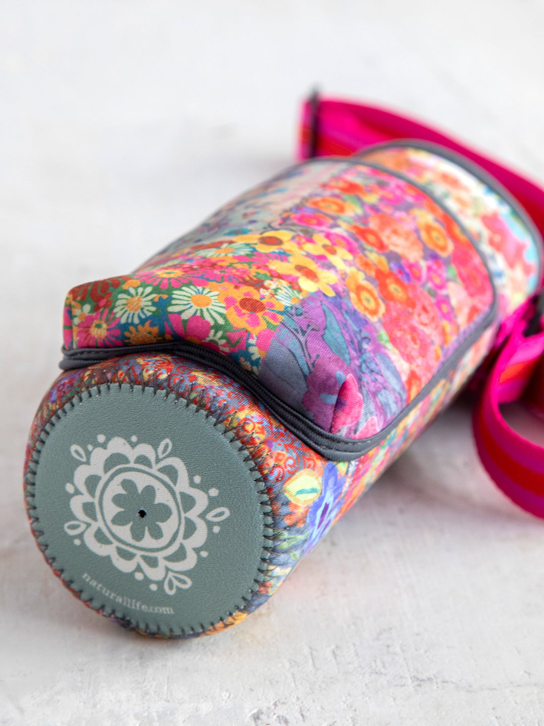 Water Bottle Carrier Pnk Patchwork