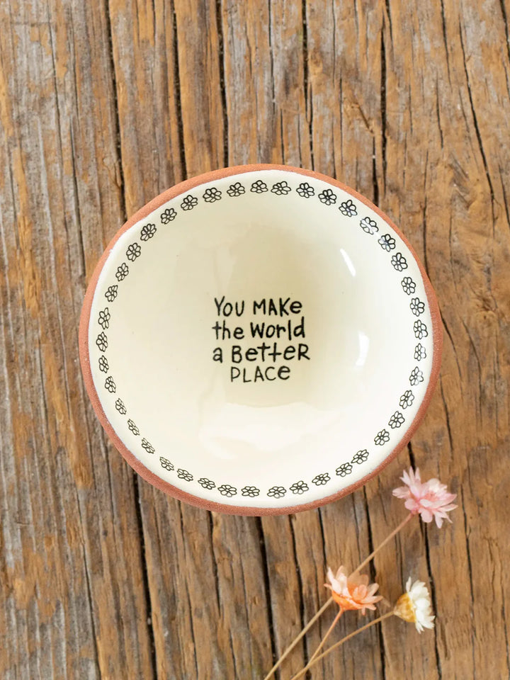 Tiny Trinket Dish - You Make The World