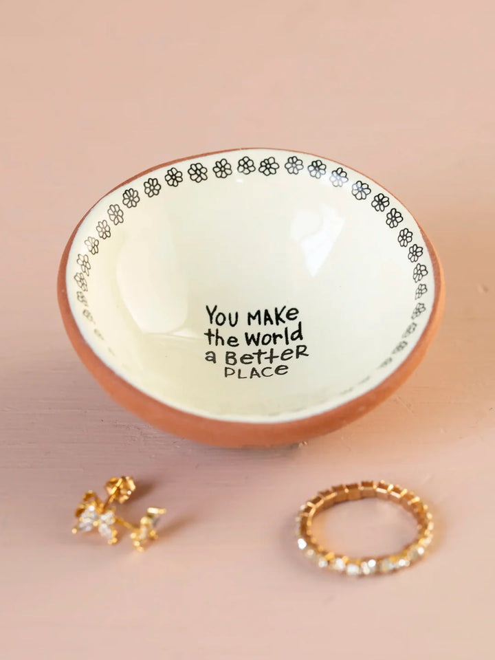 Tiny Trinket Dish - You Make The World
