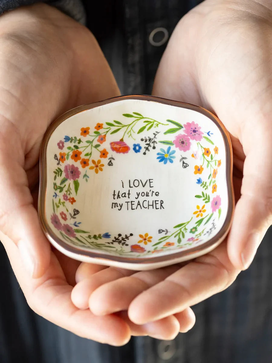 Antiqued Trinket Bowl - Teacher