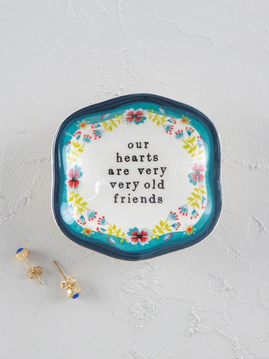 DISH TRNKT ARTISAN OUR HEARTS