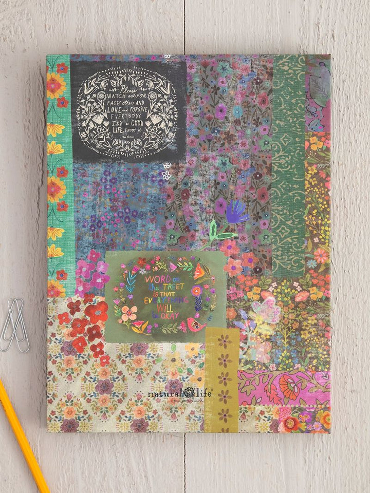 Clipfolio with Notepad - Patchwork