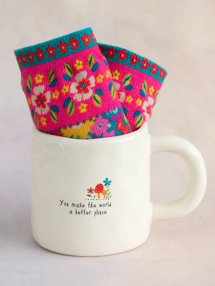 Mug & Socks Set - You Make The World Better