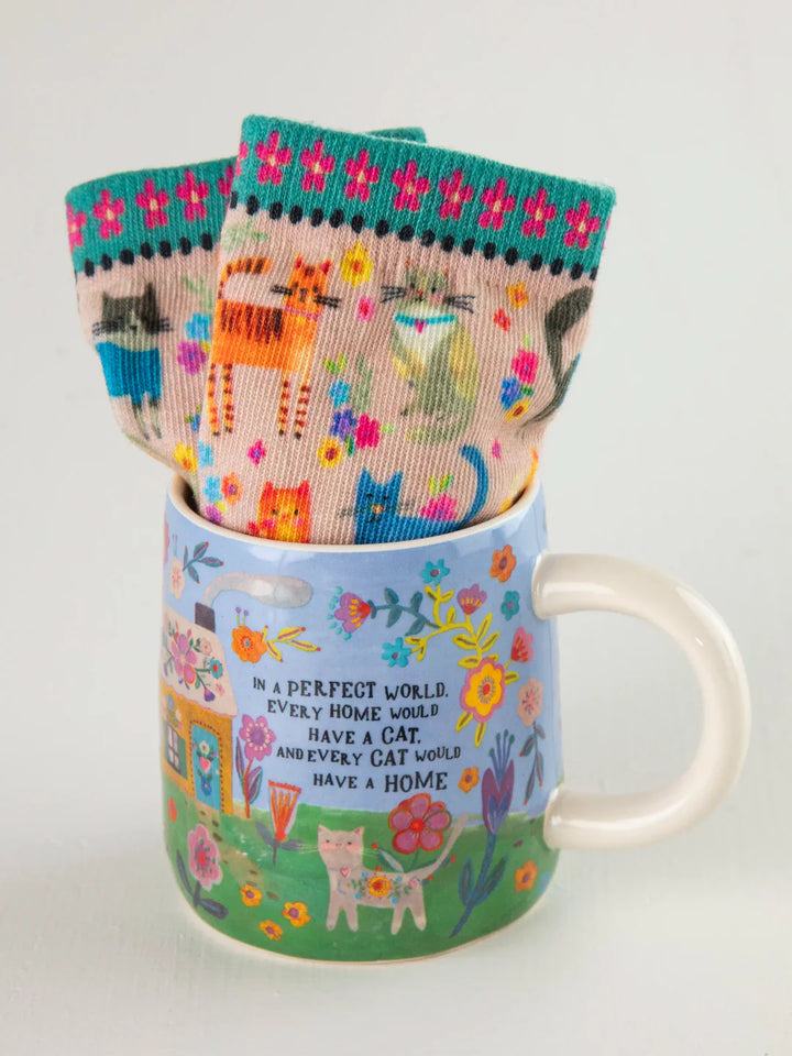 Mug & Socks Set - Every Cat Has A Home