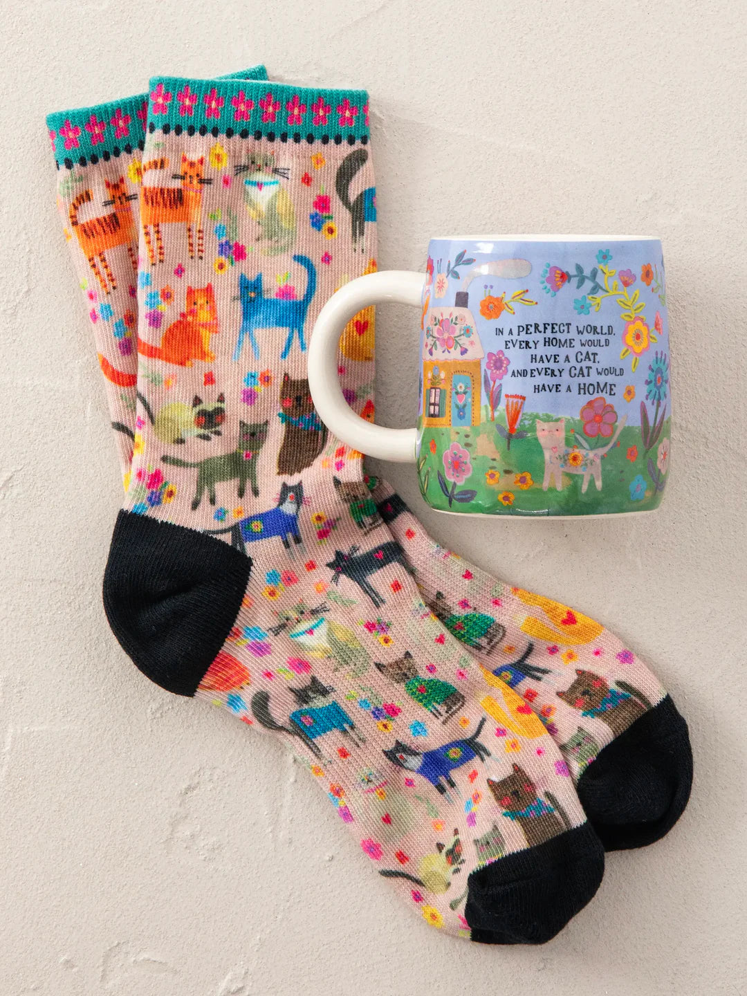 Mug & Socks Set - Every Cat Has A Home