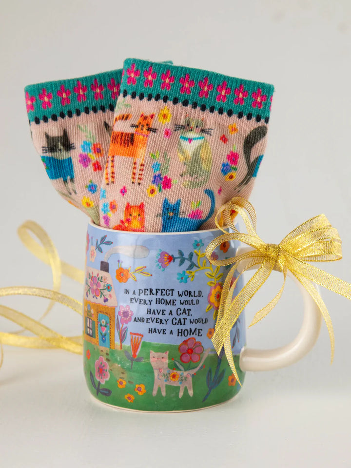 Mug & Socks Set - Every Cat Has A Home