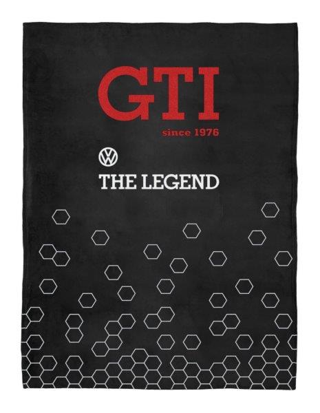 VW GTI FLEECE BLANKET 150X200cm - SINCE 1976/BLACK