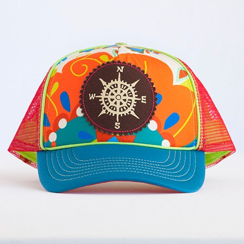 CAP TRUCKER COMPASS PATCH