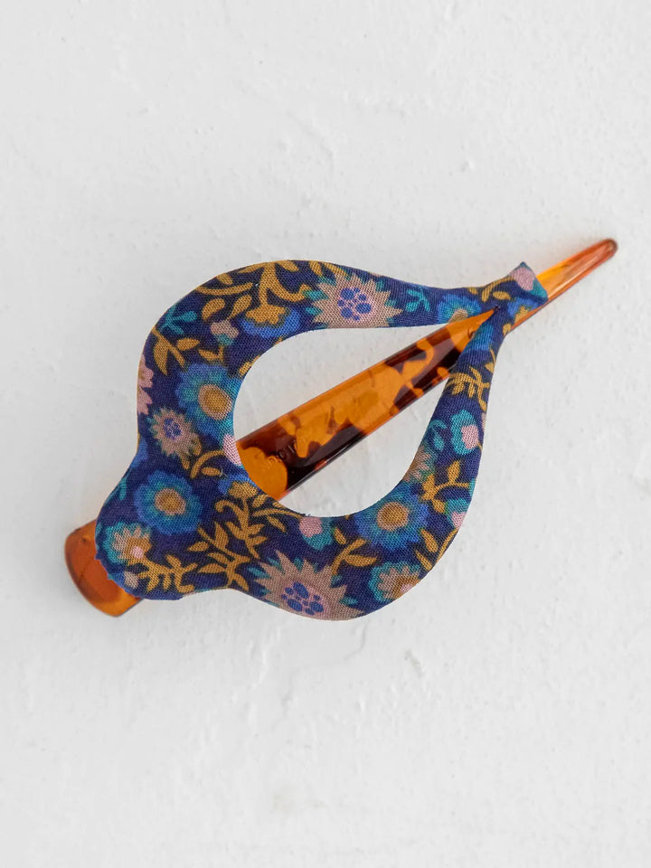 Boho Clip - Floral Indigo