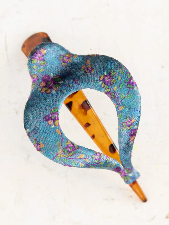 Boho Clip - Velvet Teal/Purple