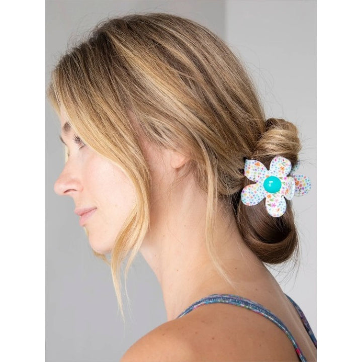 Flora Daisy Claw Clip - Rainbow