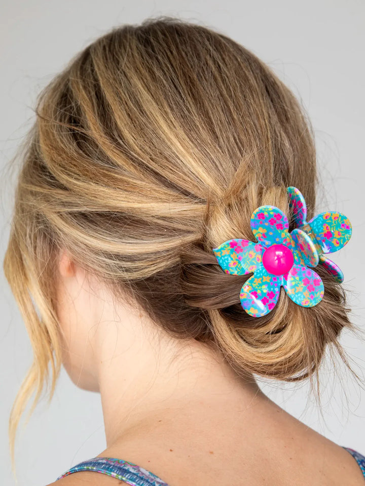 Flora Daisy Claw Clip - Neon