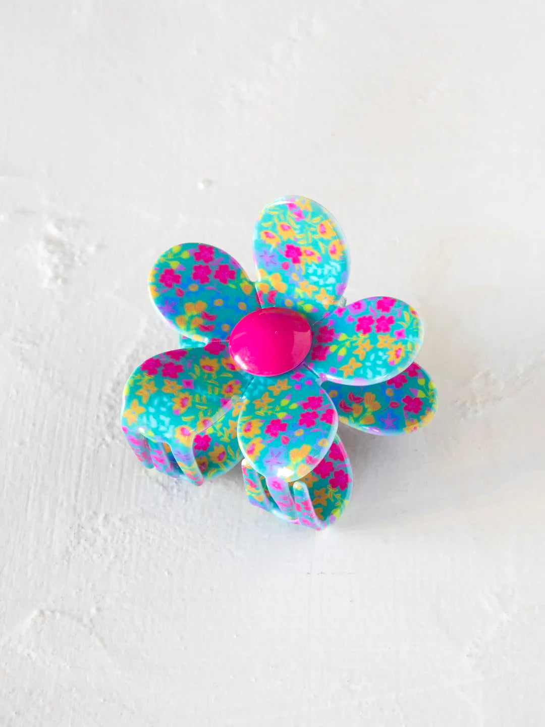 Flora Daisy Claw Clip - Neon