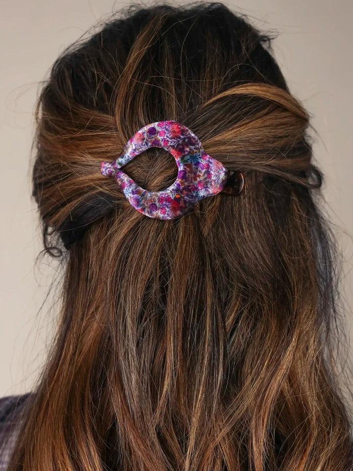 Boho Clip - Dark Purple Velvet