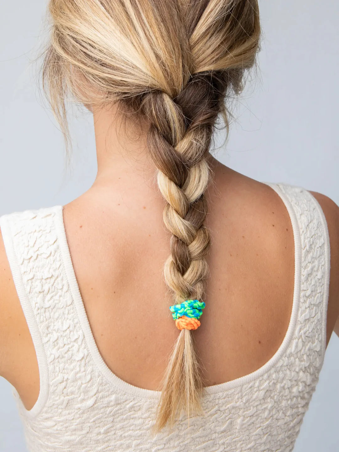 Textured Hair Ties - Rainbow Set 10