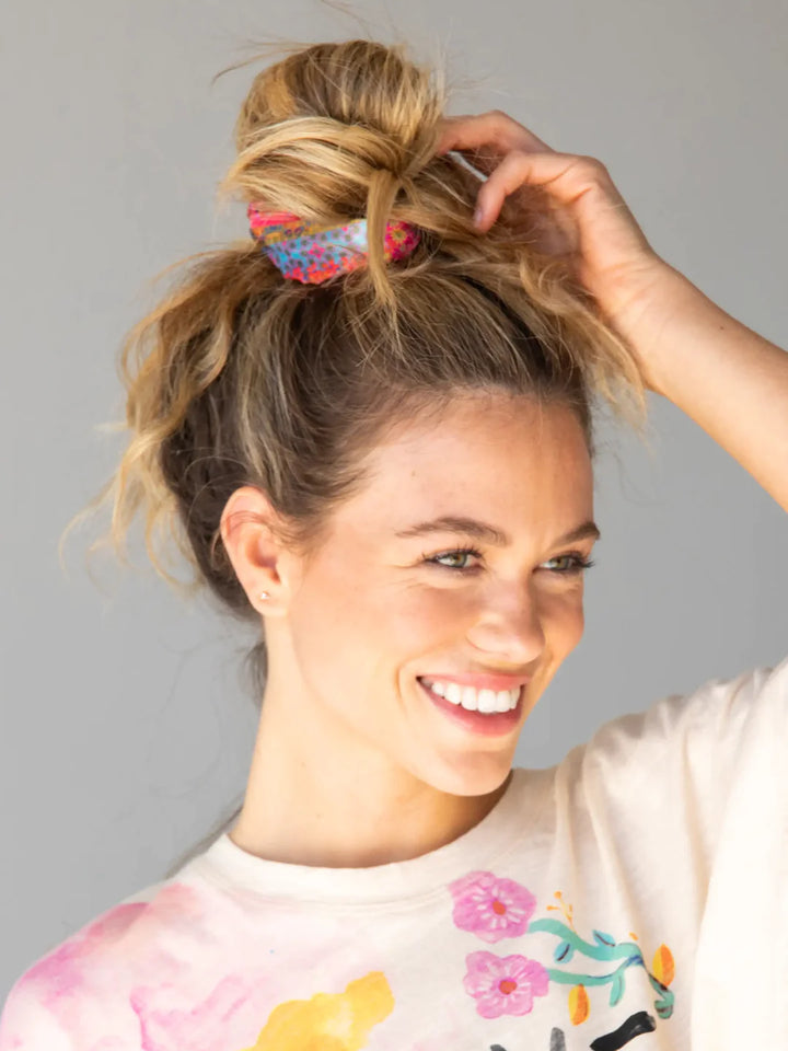 Hideaway Scrunchie - Flower Patchwork