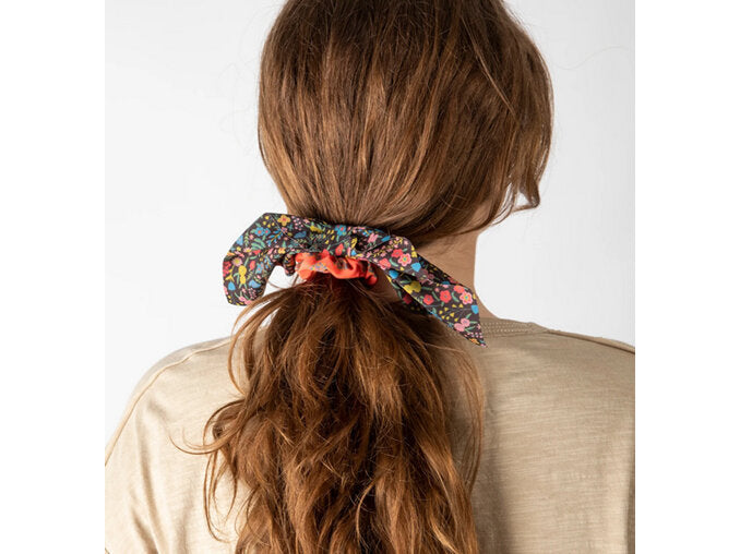 MIXED PRINT TIE SCRUNCHIE