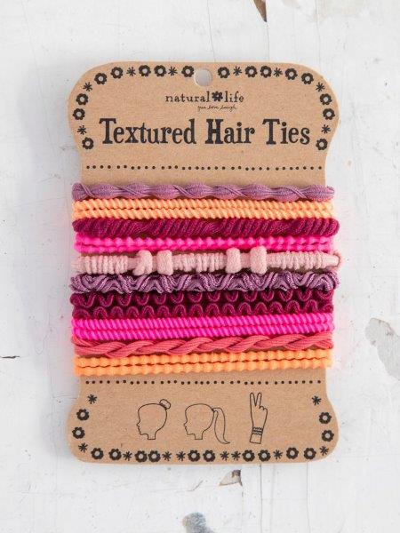 Textured Hair Ties S/10 Bright