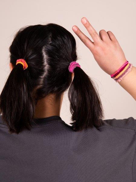 Textured Hair Ties S/10 Bright