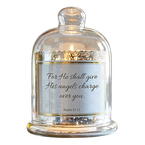 Cloche Dome Candleholder - His Angels