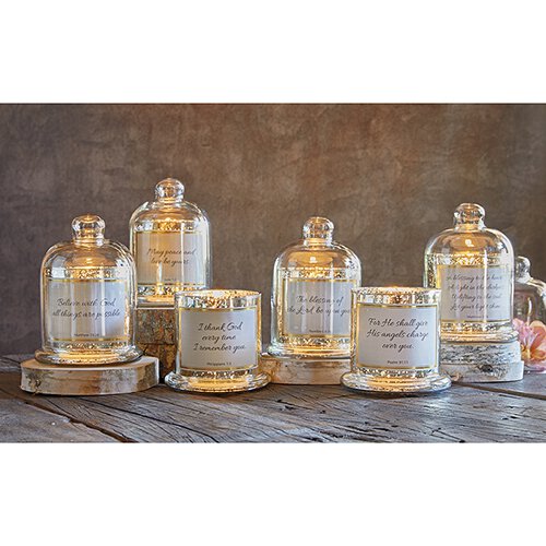 Cloche Dome Candleholder - His Angels