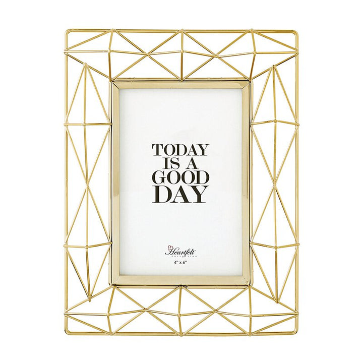 Photo Frame - Geometry - Gold