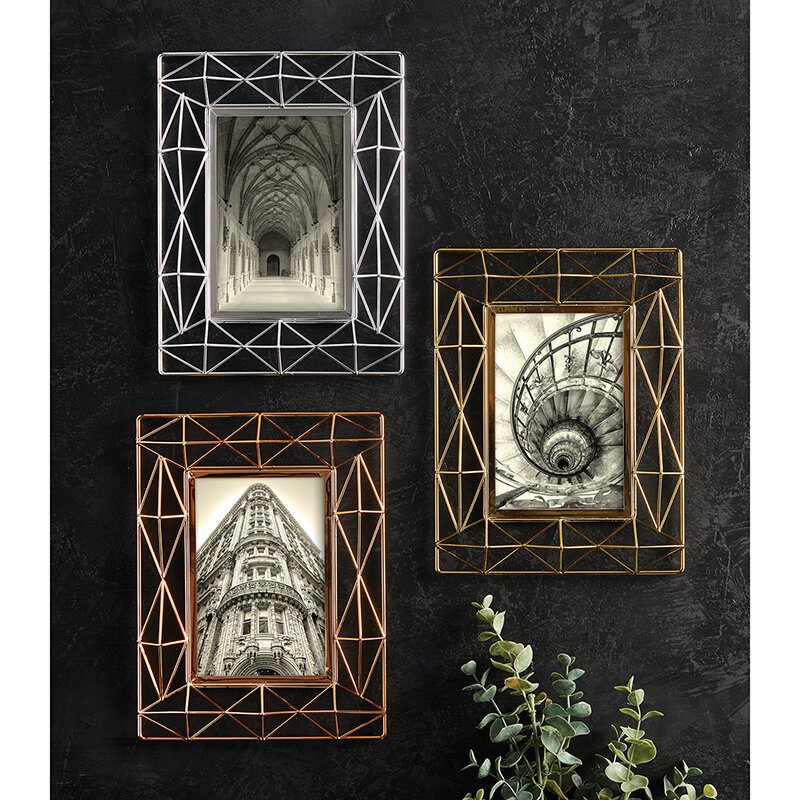 Photo Frame - Geometry - Gold