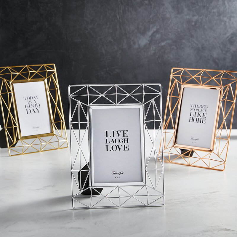 Photo Frame - Geometry - Gold