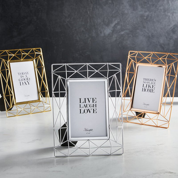 Photo Frame - Geometry - Gold
