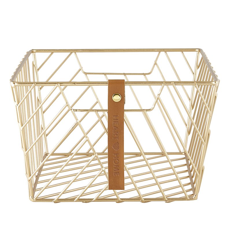 Wire Baskets - Gratitude - Gold - Rectangle