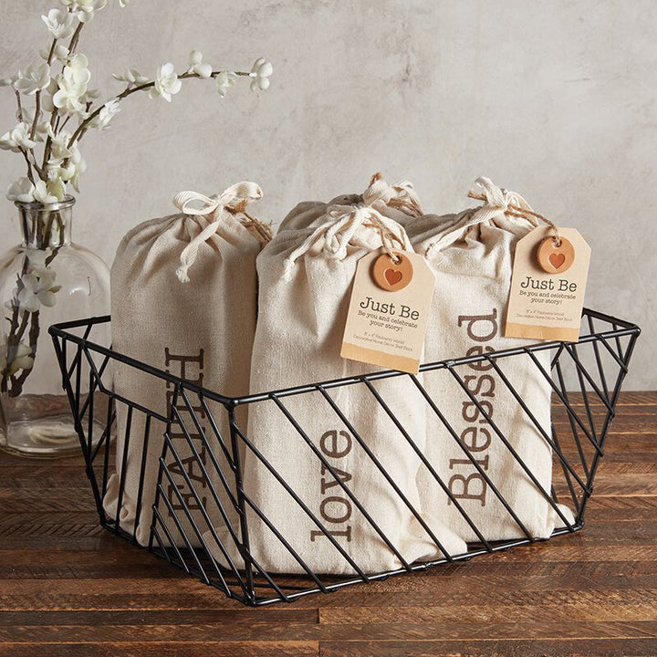 Wire Baskets - Gratitude - Black - Rectangle