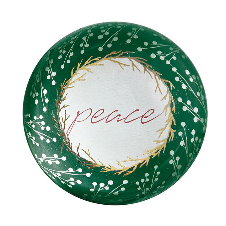 Glass Paperweight Dome - Peace