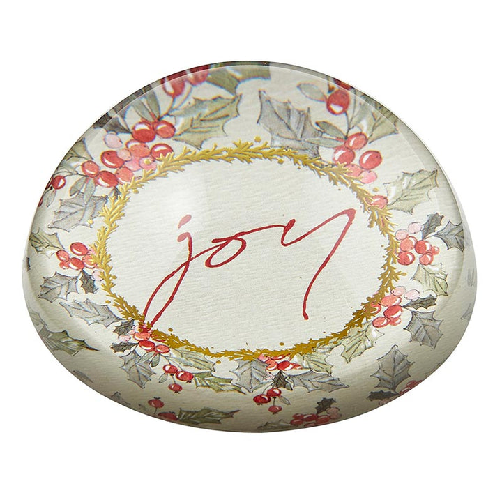 Glass Paperweight Dome- Joy