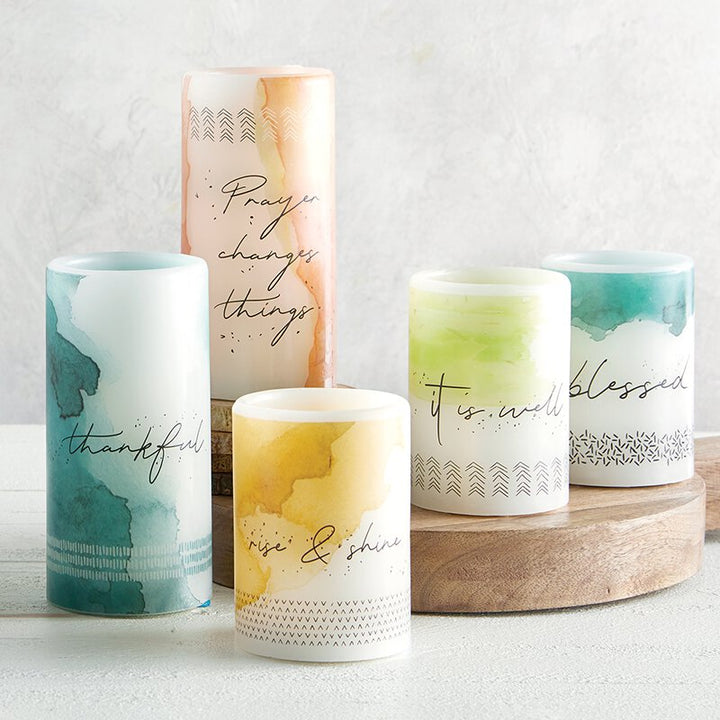 LED Candle - Small - Blessed