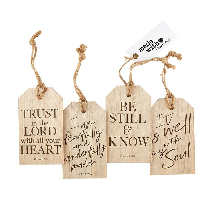 Wood Tag Set Inspirational - It is Well