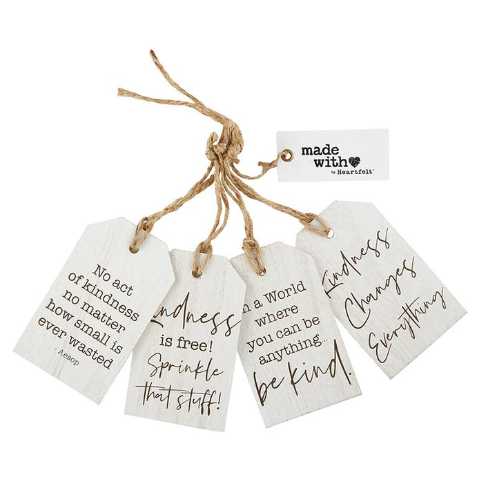 Wood Tag Set Kindness Changes