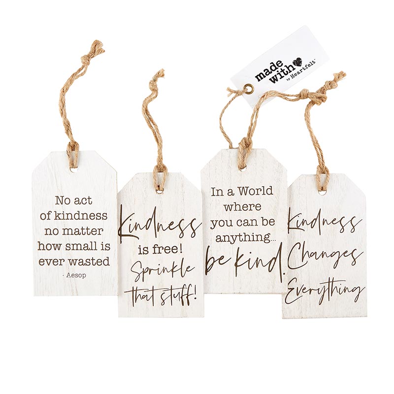 Wood Tag Set Kindness Changes