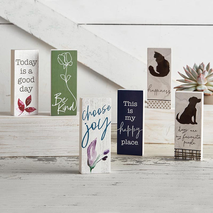 Tabletop Décor Vertical Block - Today is a Good Day